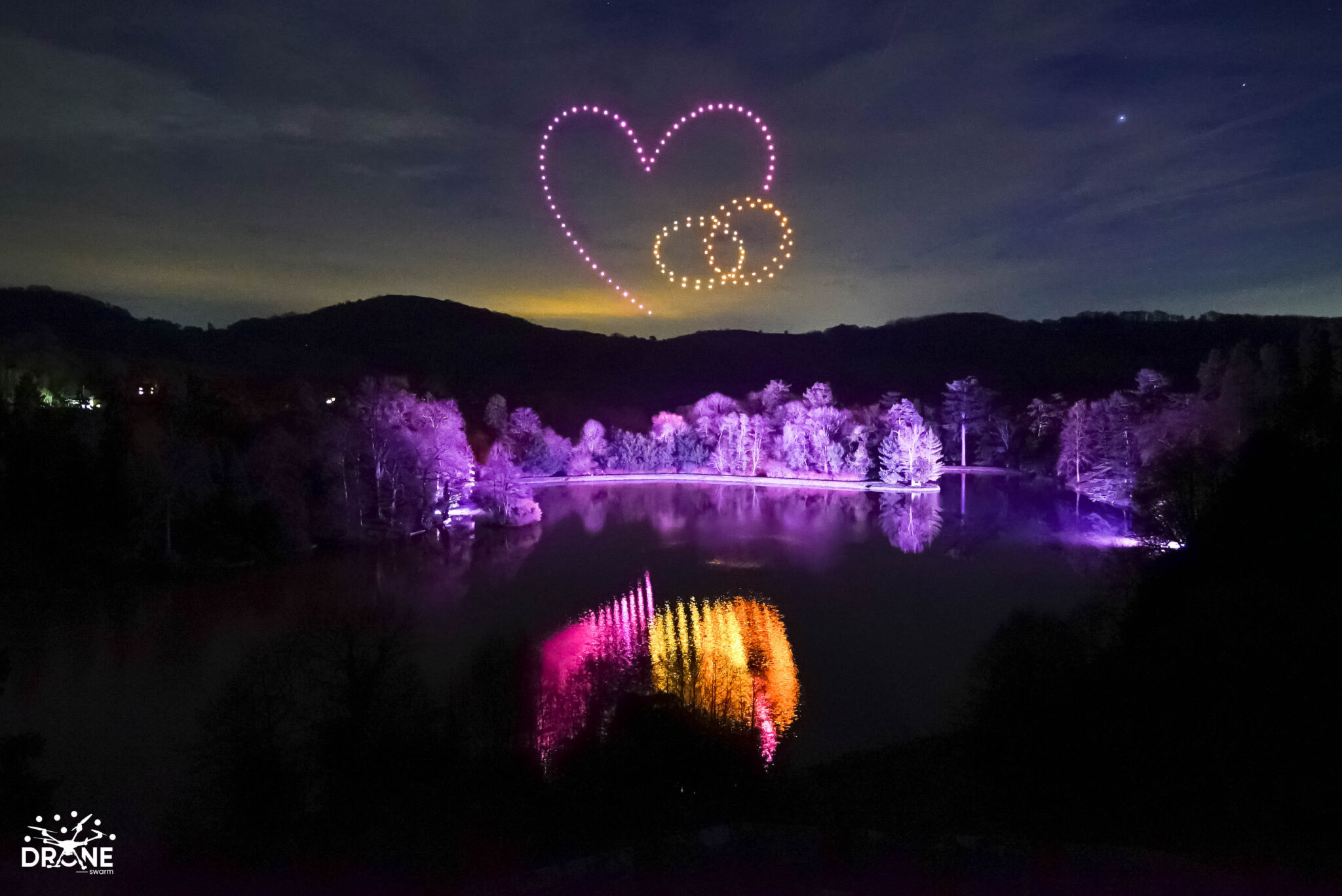 Drone Light Show For Wedding